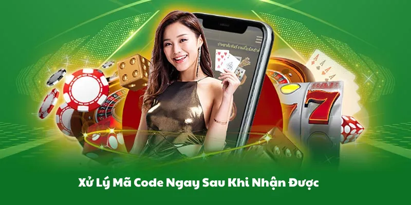 Xử lý mã code ngay sau khi nhận được 